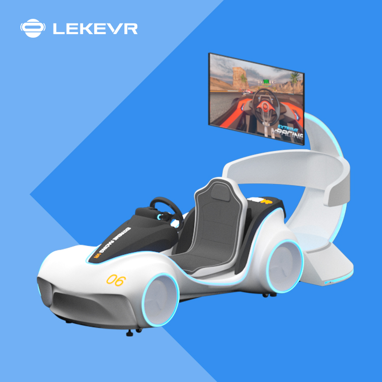 LEKE VR Flash Racing Simulateur de voiture de parc d'attractions en réalité virtuelle