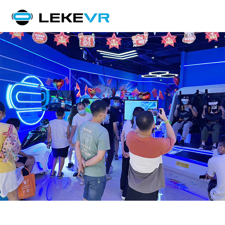 LEKE VR Fournisseur de machines de réalité virtuelle pour parc d'attractions pour enfants VR Société de solutions VR Parc à thème Game Center 9d Simulator