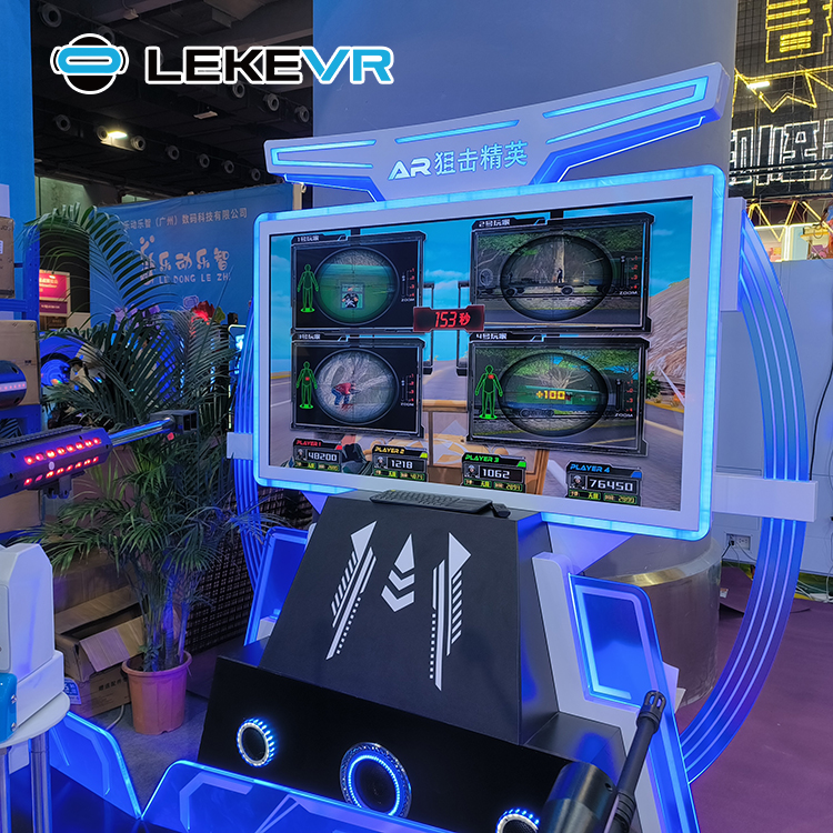 LEKE VR Parc d'attractions Arcade Machine AR Sniper Elite Réalité virtuelle Jeu mondial multijoueur VR Entreprise