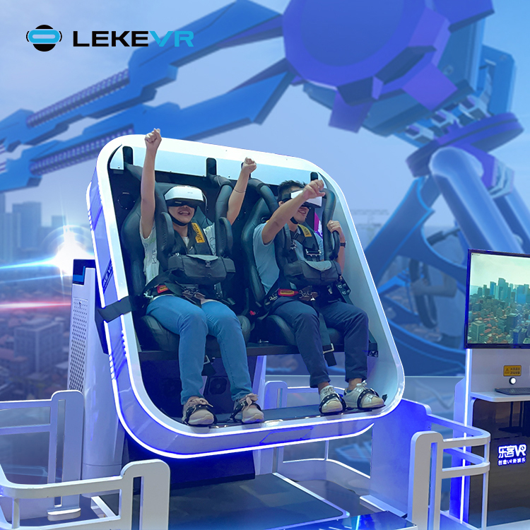 LEKE VR Parc à thème Vue à 720 degrés Roller Coaster Simulator 360 VR Machine